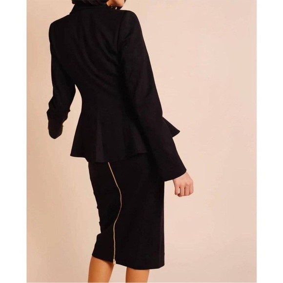 NWT RACHEL PARCELL ponte jacket in black - Picture 4 of 5